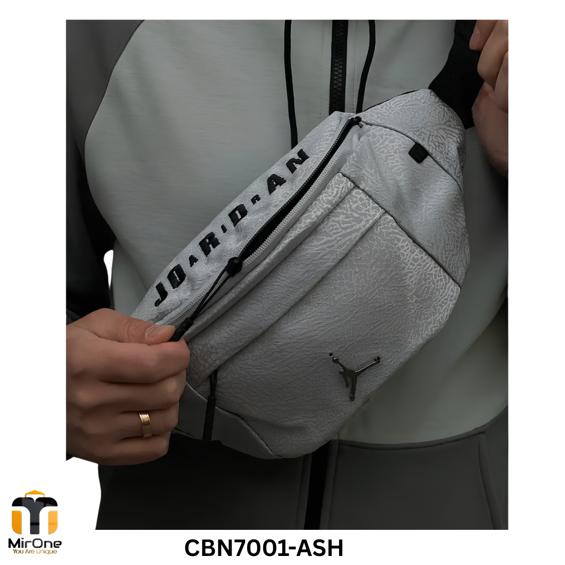 WS1003 (90) jacquard professional 10-inch crossbody: Refined Style for Work CBN7001 Ash - Image 1