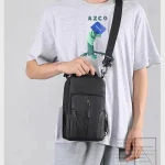 black oxford water resistant crossbody bag