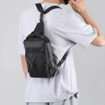 black oxford water resistant crossbody bag