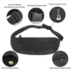 black polyester chest bag bd