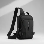 black oxford water resistant crossbody bag
