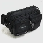 black tough nylon waist bag