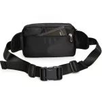 black tough nylon waist bag
