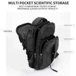 black oxford water resistant crossbody bag