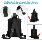 black oxford water resistant crossbody bag