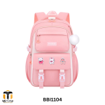 pink waterproof children school bag bd