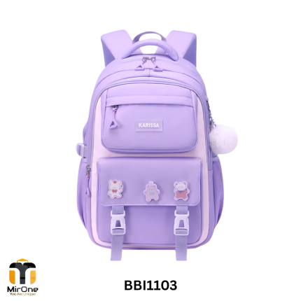 waterproof primary school bag purple bbi1103