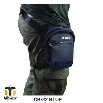 cb22 blue 3 pocket waist bag