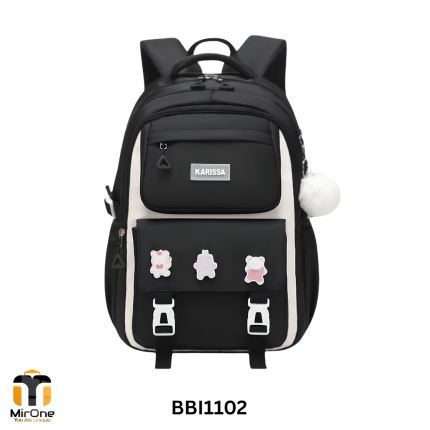 black waterproof kids backpack BBI1102