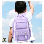 waterproof primary school bag purple bbi1103